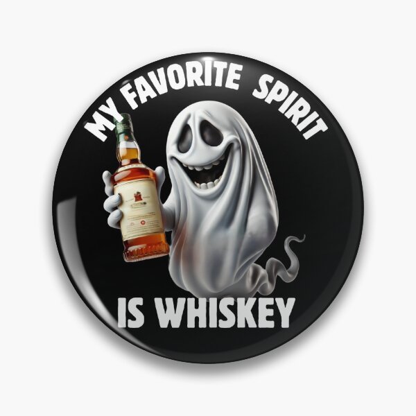 Item preview, Whiskey is my favorite spirit Halloween ghost designed and sold by MilkyForest.