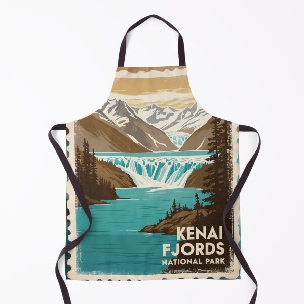 Item preview, Kenai Fjords National Park Postcard Vintage Retro Travel designed and sold by TravelPostcardGems.