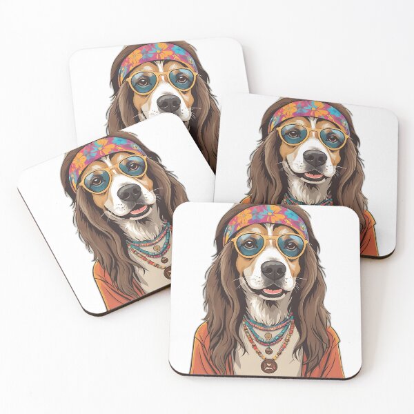 Item preview, Peaceful Pup Hippie Dog designed and sold by Very Good Tees.