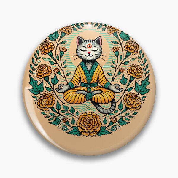 Item preview, Meditating Cat designed and sold by FrictionMaxxing.
