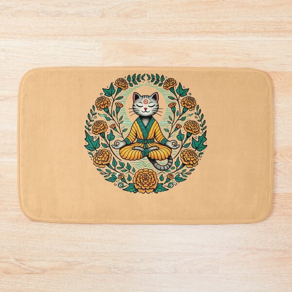 Item preview, Meditating Cat designed and sold by FrictionMaxxing.