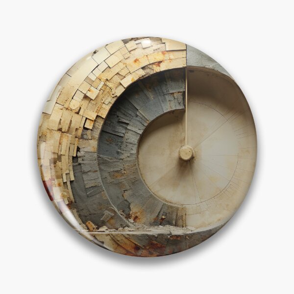 Item preview, Geometric - Wall Circle Clock designed and sold by KootenayDesigns.
