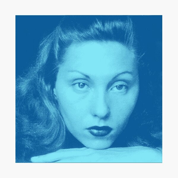 Item preview, Clarice Lispector in blue designed and sold by carmencuarzo.