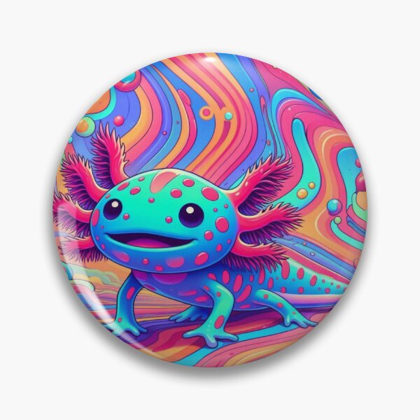 Item preview, CUTE AXALOTL PSYCHEDELIC designed and sold by cami gallo.