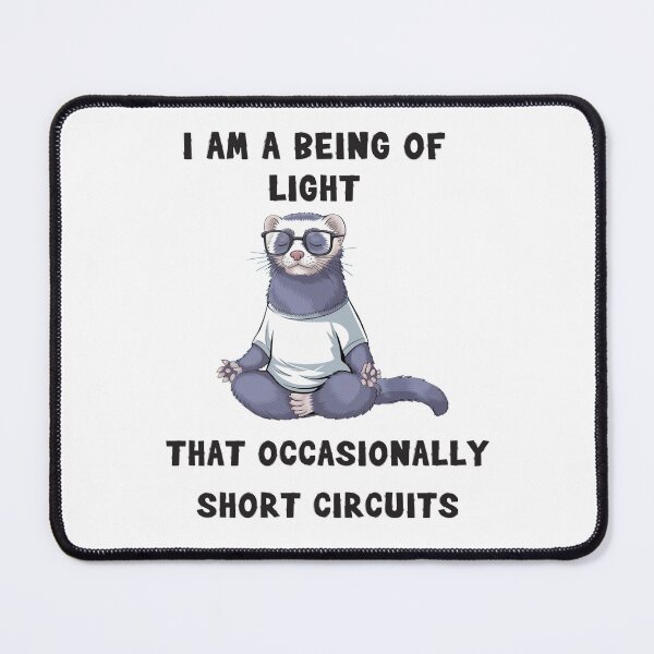 Item preview, Copy of Sarcastic Ferret in a Yoga Pose designed and sold by StyleFused.