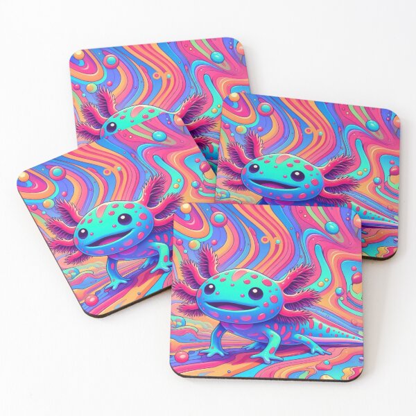 Item preview, CUTE AXALOTL PSYCHEDELIC designed and sold by cami gallo.