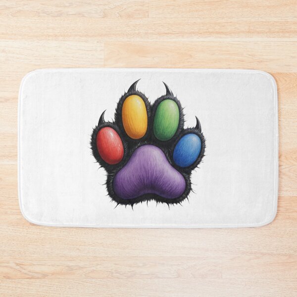 Item preview, color paw print designed and sold by jkrphoto.