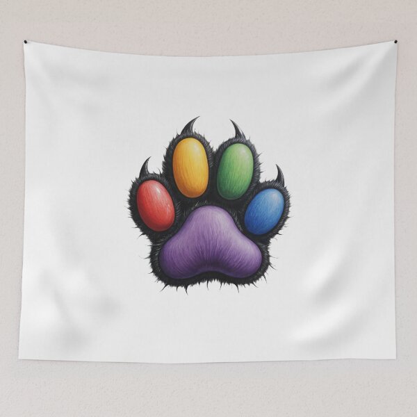 Item preview, color paw print designed and sold by jkrphoto.
