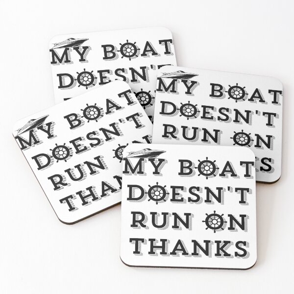 Item preview, funny boating / my boat doesn't run on thanks designed and sold by Rolmani-shop.