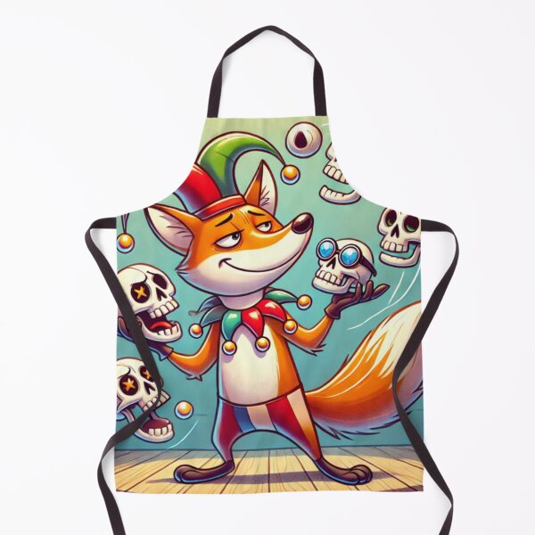 Item preview, Satirical Fox Juggling Skulls designed and sold by KnottyToons.