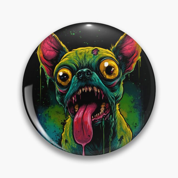 Item preview, Undead Fury Zombie Chihuahua With Bulging Eyes designed and sold by Vinson-MFG.