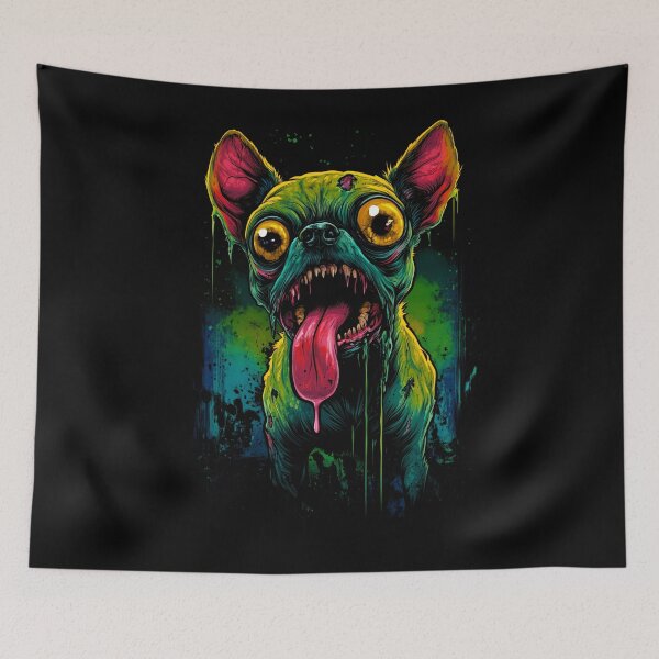 Item preview, Undead Fury Zombie Chihuahua With Bulging Eyes designed and sold by Vinson-MFG.