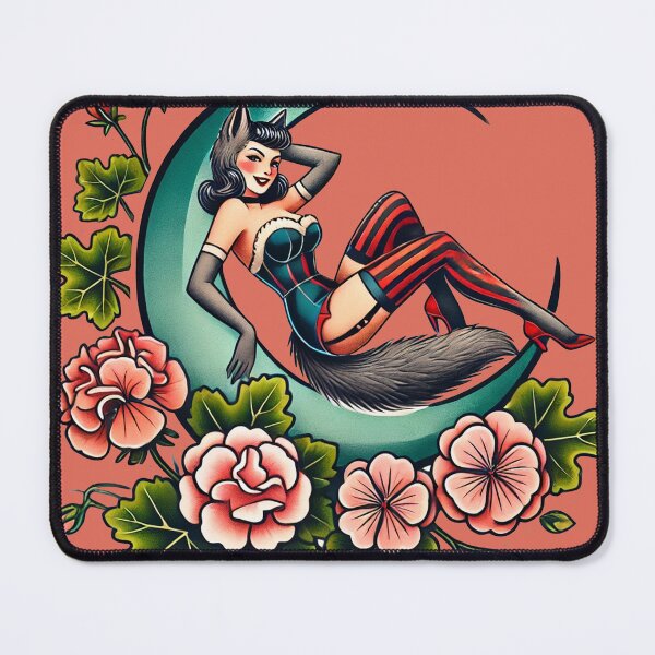 Item preview, Wolf Pinup designed and sold by FrictionMaxxing.