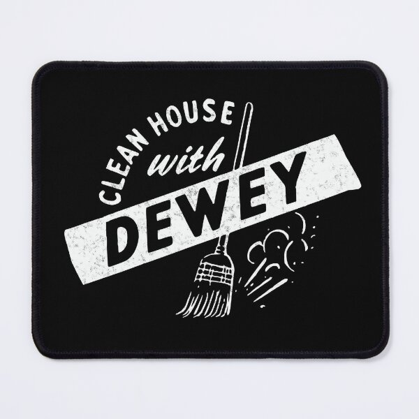 Item preview, US Political History Campaign Button Clean House with Dewey designed and sold by chrisrivait.