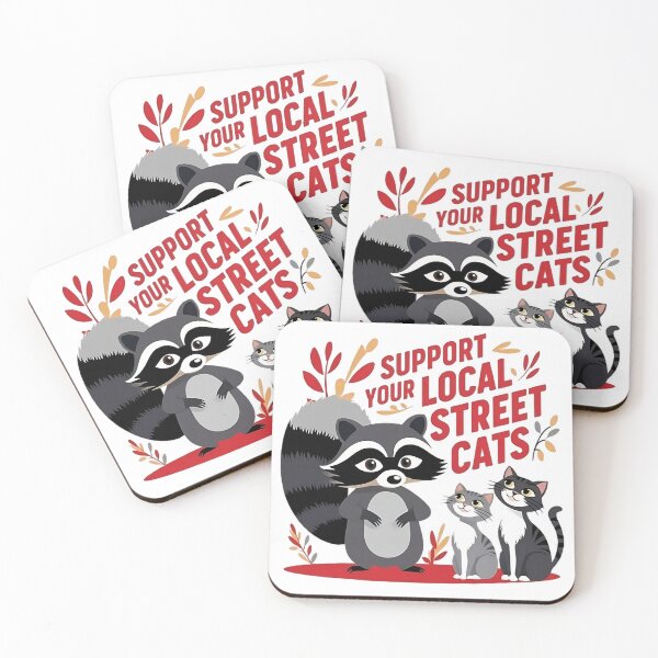 Item preview, Full support for my local street cats funny essential t-shirt design for cat and pets lovers designed and sold by AS94 Creative Designs.