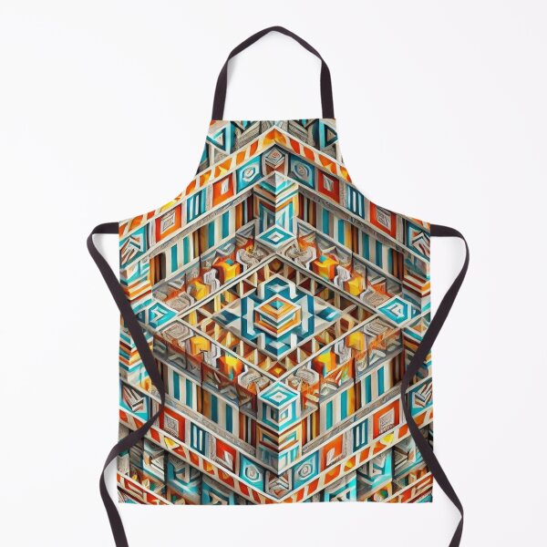 Item preview, Infinite Native American 3D Illusion Pattern designed and sold by Meta2Physical.