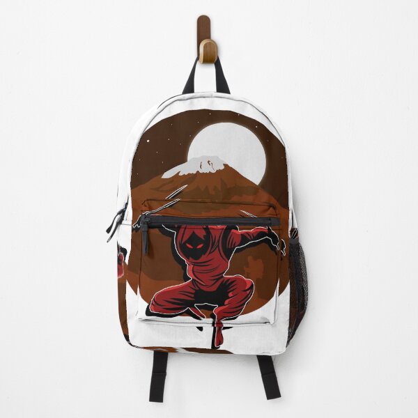 Item preview, Ninja on mountain, moonlit shadows, striking contrast. designed and sold by Tangram 's.