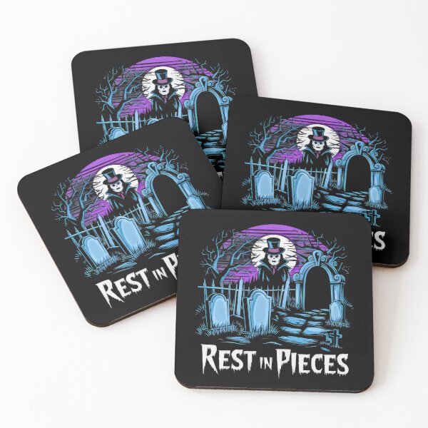Item preview, Spooky Cemetery with Skeleton in Hat designed and sold by artwaves.