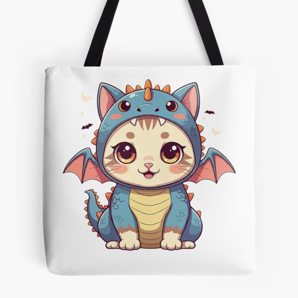 Item preview, Cute Kitty Dressed As A Dragon | White designed and sold by PinkGoddessLove.