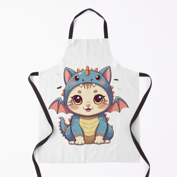 Item preview, Cute Kitty Dressed As A Dragon | White designed and sold by PinkGoddessLove.