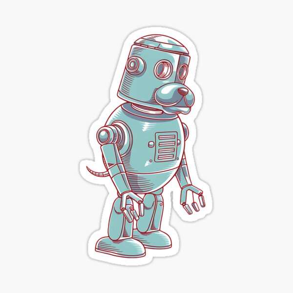 Item preview, Mechanical Retro Robot Dog designed and sold by Very Good Tees.