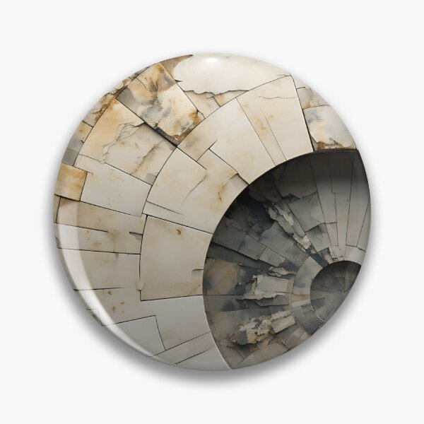 Item preview, Geometric - Wall Circle White and Grey designed and sold by KootenayDesigns.