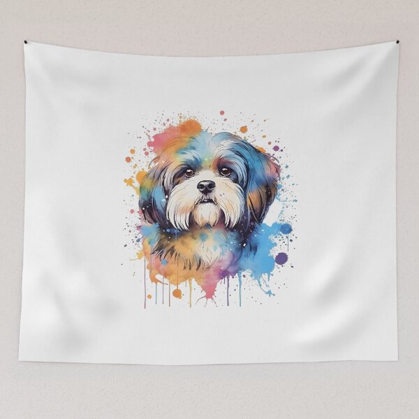 Item preview, Shihtzu | Colorful Watercolor Design #3 designed and sold by MatsurexDesigns.
