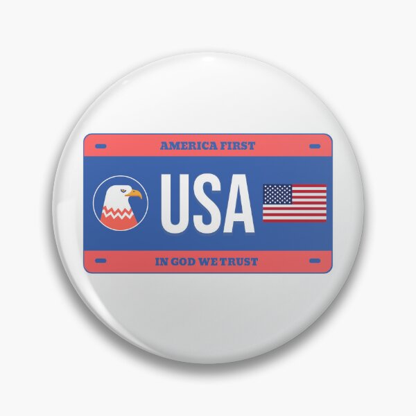 Item preview, Vanity Plate - USA - Eagle - Flag - America First designed and sold by MatterOfStyle.