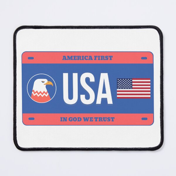 Item preview, Vanity Plate - USA - Eagle - Flag - America First designed and sold by MatterOfStyle.