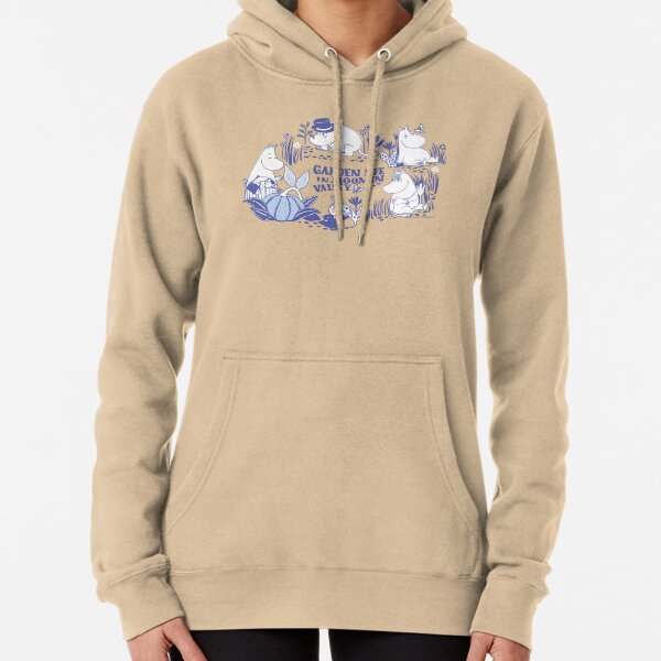 Item preview, Moomin Garden Life In Moominvalley Floral Blue Print designed and sold by MoominStore.