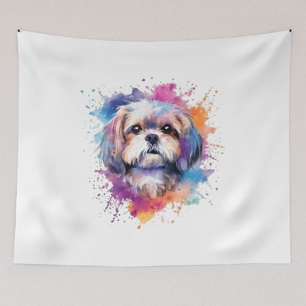 Item preview, Shihtzu | Colorful Watercolor Design #5 designed and sold by MatsurexDesigns.