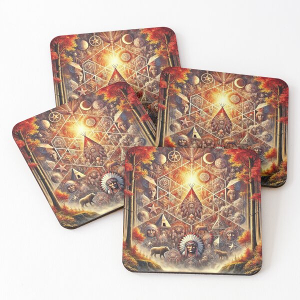 Item preview, Divine Native American Dreamscape: Sacred Geometry of Life designed and sold by Meta2Physical.