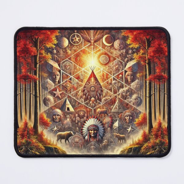Item preview, Divine Native American Dreamscape: Sacred Geometry of Life designed and sold by Meta2Physical.