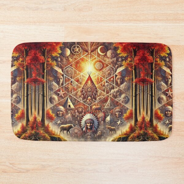 Item preview, Divine Native American Dreamscape: Sacred Geometry of Life designed and sold by Meta2Physical.