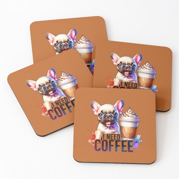 Item preview, I Need Coffee - Cute Pet Designs for T-Shirts, Stickers & More designed and sold by artedigital99.