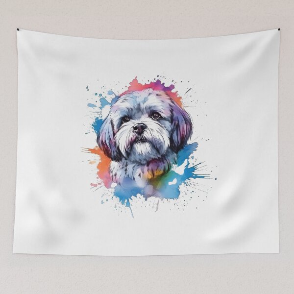 Item preview, Shihtzu | Colorful Watercolor Design #6 designed and sold by MatsurexDesigns.