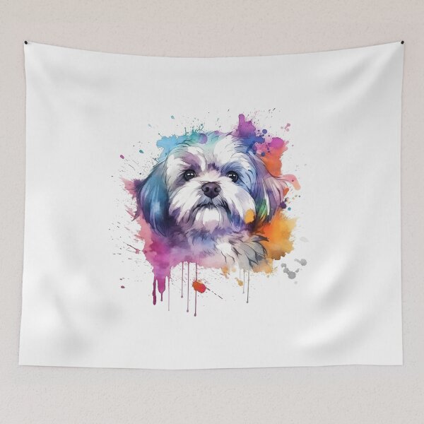 Item preview, Shihtzu | Colorful Watercolor Design #7 designed and sold by MatsurexDesigns.