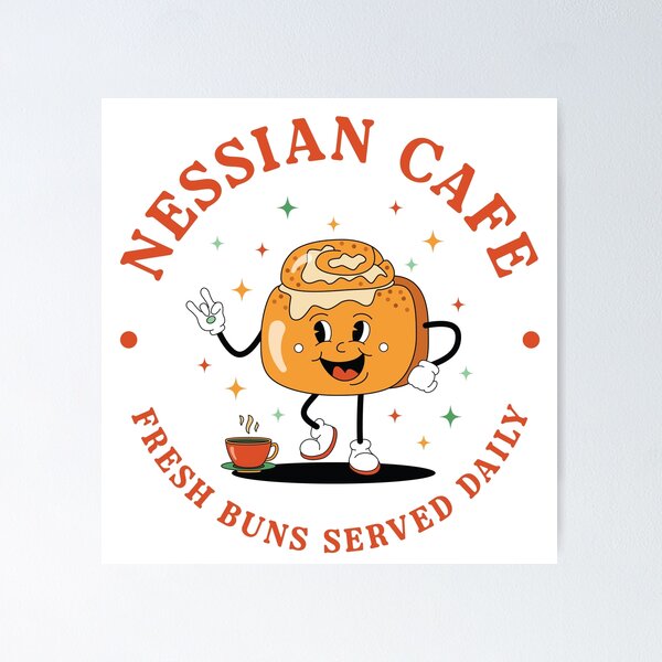 Item preview, Nessian Cafe Fresh Buns Served Daily - ACOTAR ACOSF Nesta Cassian SJM Merch designed and sold by GoodBookThreads.