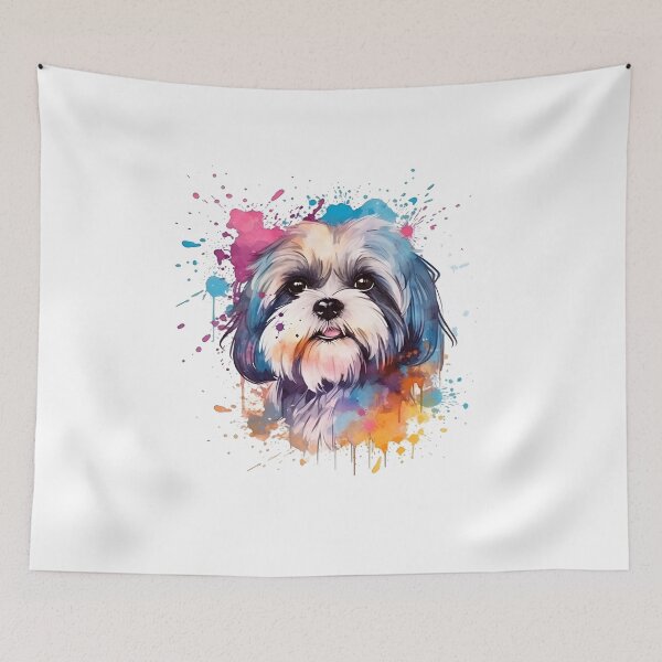 Item preview, Shihtzu | Colorful Watercolor Design #8 designed and sold by MatsurexDesigns.