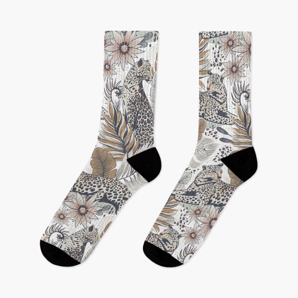 Artikelvorschau, Böhmische Leopardenmuster mit exotischer Flora entworfen und verkauft von RenattaZare.