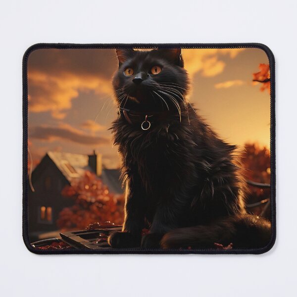Item preview, Halloween - Black Cat At Sunset designed and sold by KootenayDesigns.
