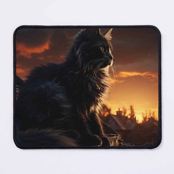 Item preview, Halloween - Black Cat On Roof designed and sold by KootenayDesigns.
