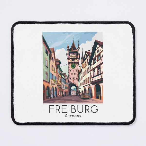 Item preview, A Vintage Travel Illustration of Freiburg - Germany designed and sold by GoodOldVintage.