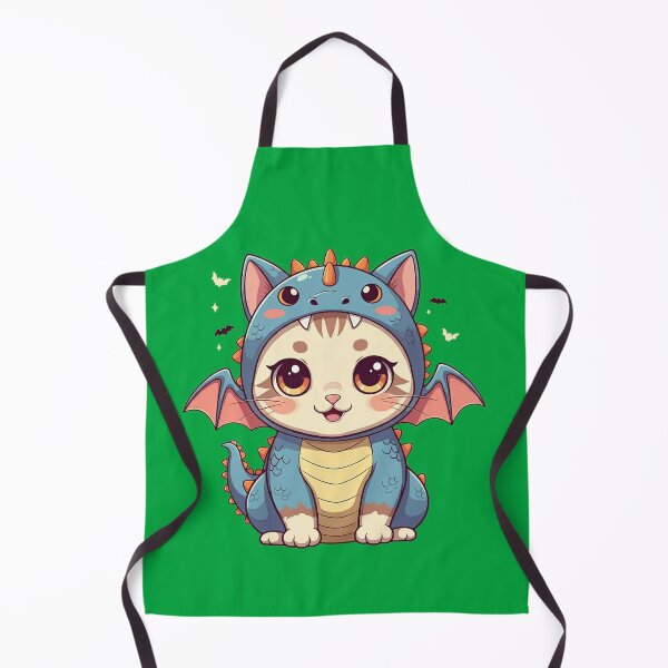 Item preview, Cute Kitty Dressed As A Blue Dragon | Green designed and sold by PinkGoddessLove.