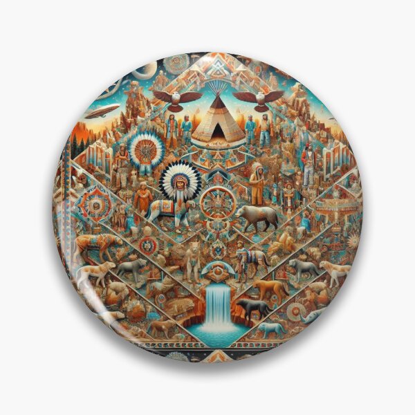 Artikelvorschau, Native Spirit: Unendliche geometrische Illusion von Natur und Kultur entworfen und verkauft von Meta2Physical.
