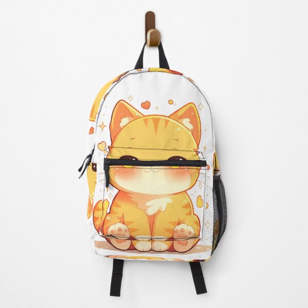 Item preview, Anime-Style Orange Cat Illustration designed and sold by PixelMuse2024.