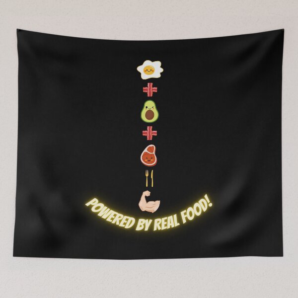 Item preview, Powered by Real Food - Keto Muscle Fuel T-Shirt designed and sold by MaSzStyle.