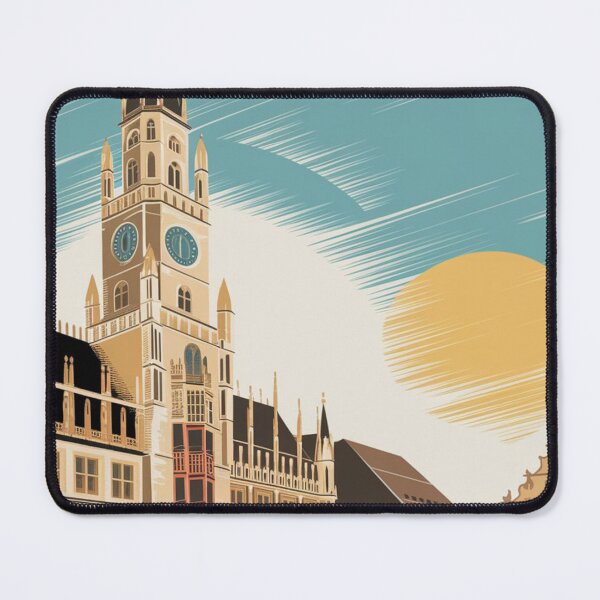 Item preview, Munich Vintage Travel Poster designed and sold by TravelerRat.