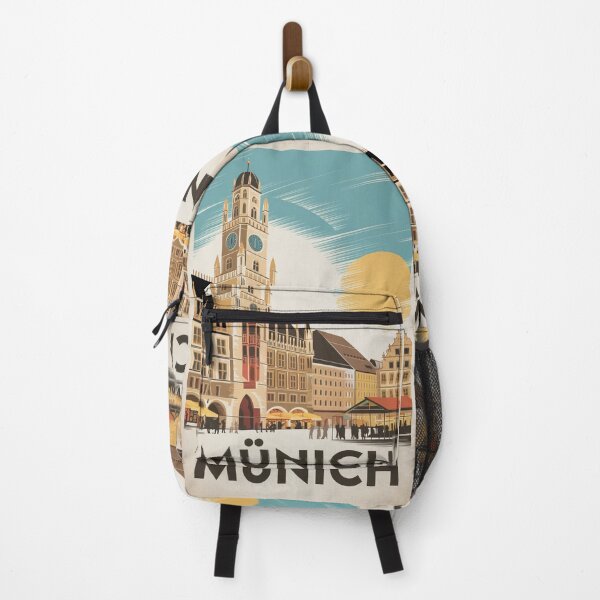 Item preview, Munich Vintage Travel Poster designed and sold by TravelerRat.