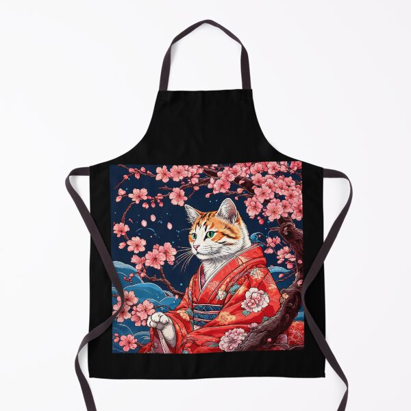 Item preview, japanese aesthetic cat kimono designed and sold by Catophile.
